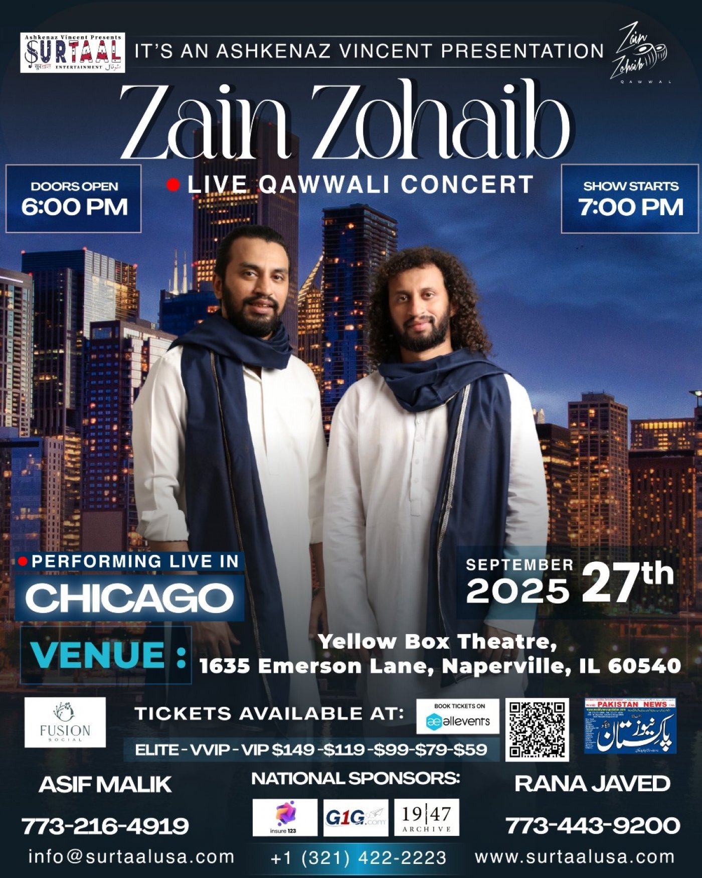 Zain Zohaib Qawwali Mehfil in Chicago