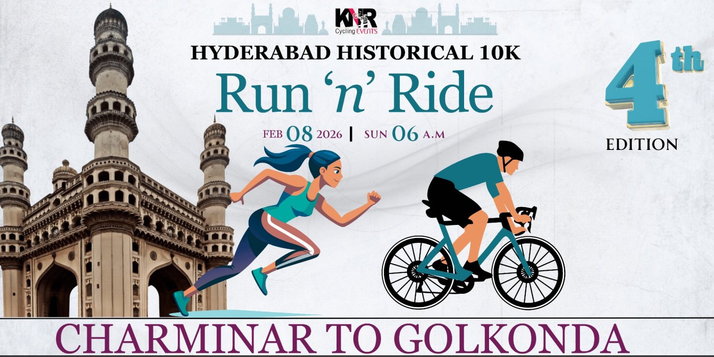 HYDERABAD HISTORICAL 10KM RUN RIDE 4TH EDITION