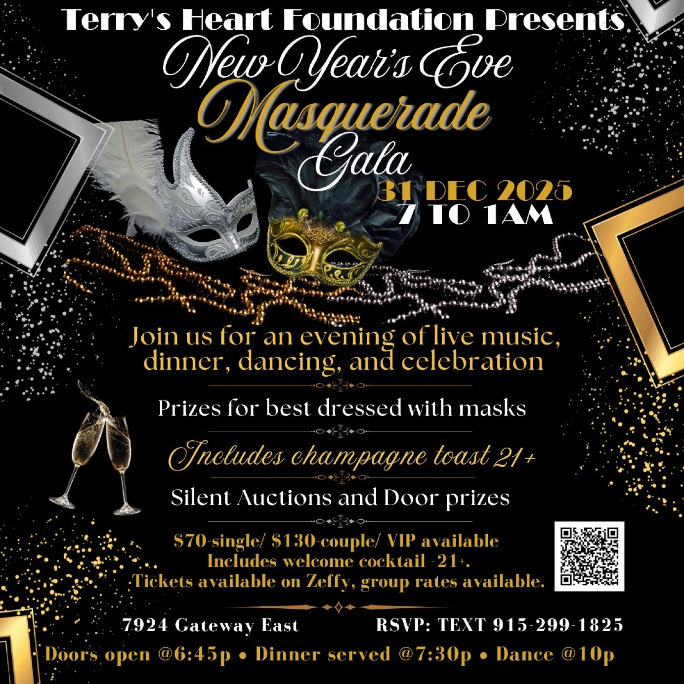 New Year's Eve Masquerade Gala, 31 December | Event in El Paso | AllEvents