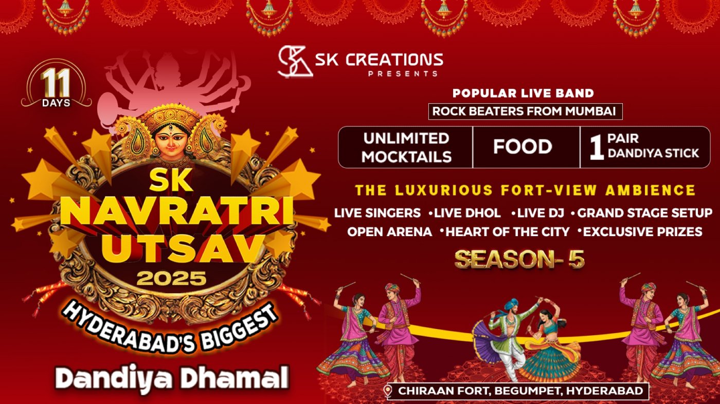 SK Navratri Utsav 2025 (Hyderabads Biggest Dandiya Dhamal)