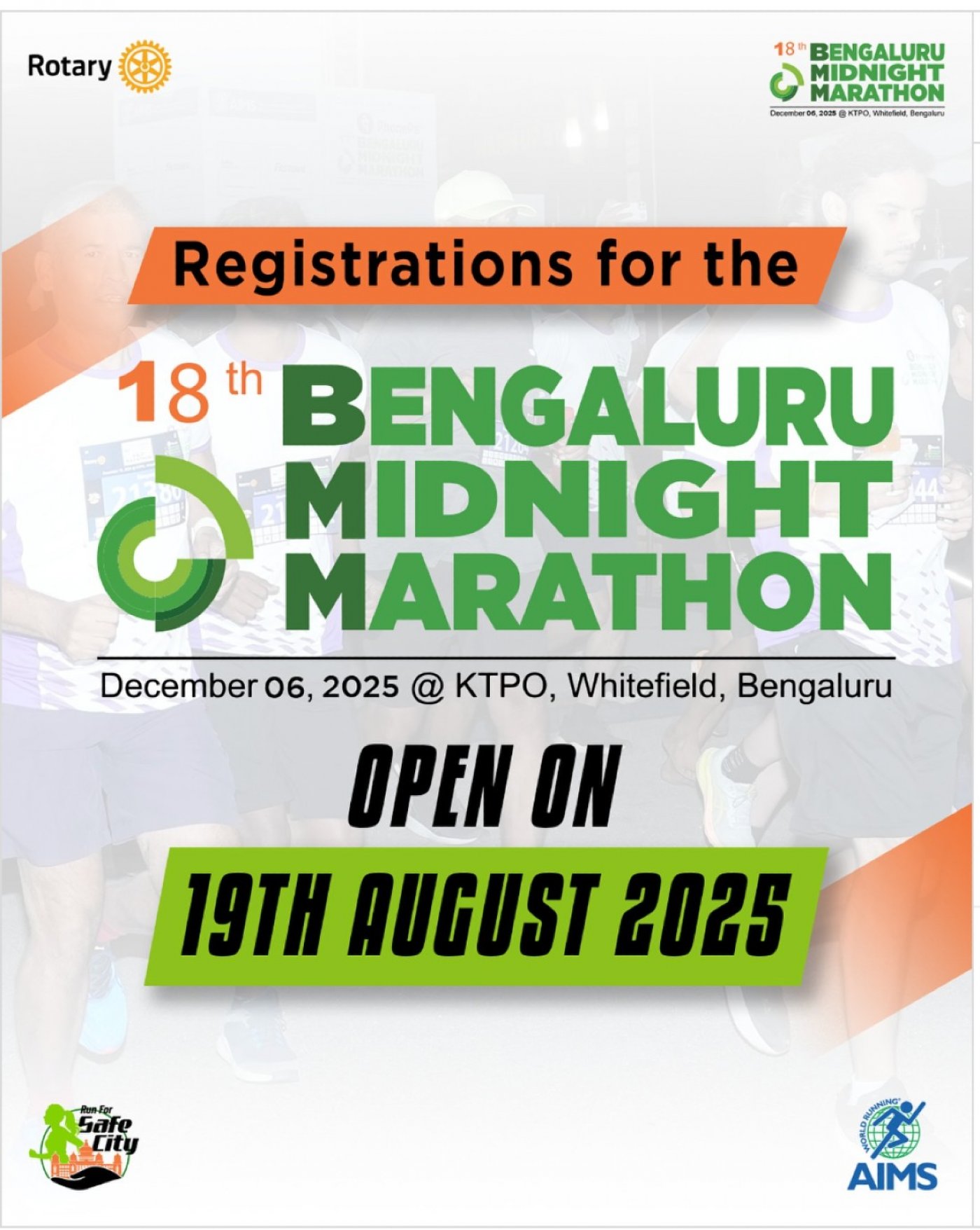 18th Edition of Bengaluru Midnight Marathon
