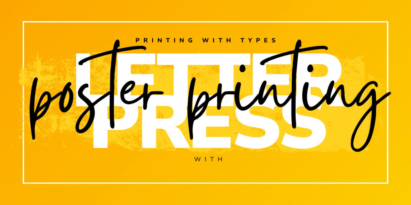 Poster printing with letterpress, 18 October | Event in Bangalore | AllEvents