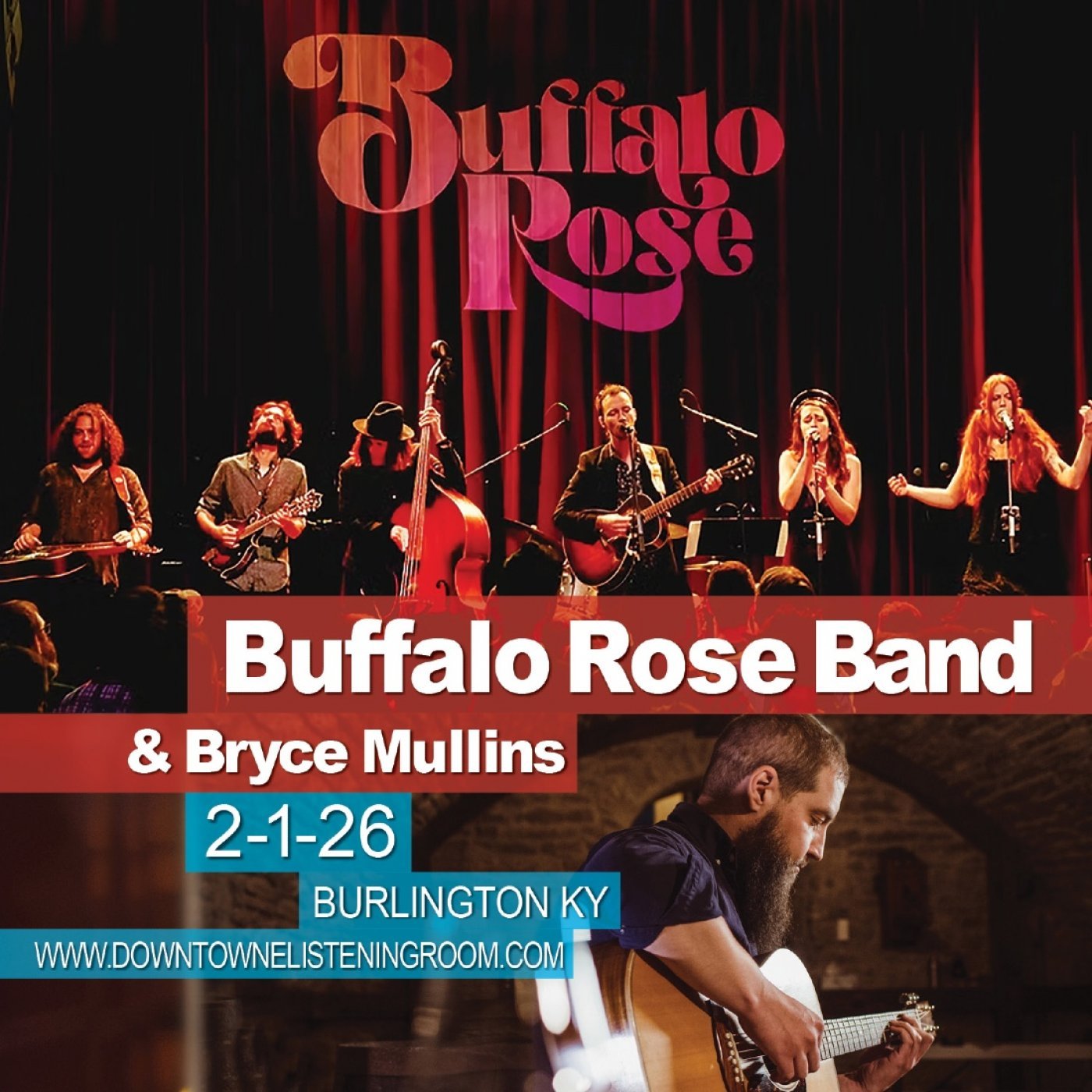 MODERN AMERICANA MATINEE: Buffalo Rose & Bryce Mullins, 1 February | Event in Burlington | AllEvents