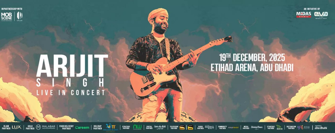 Arijit Singh Live in Concert, 19 December | Event in Abu Dhabi | AllEvents