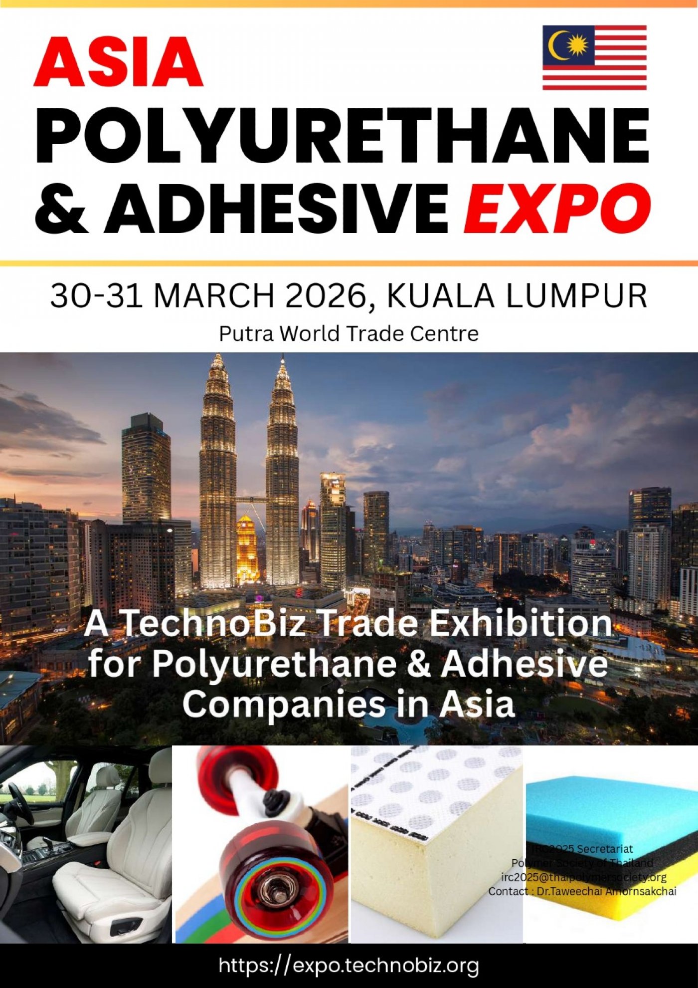 ASIA POLYURETHANE & ADHESIVE EXPO, Putra World Trade Centre (PWTC, Chow ...