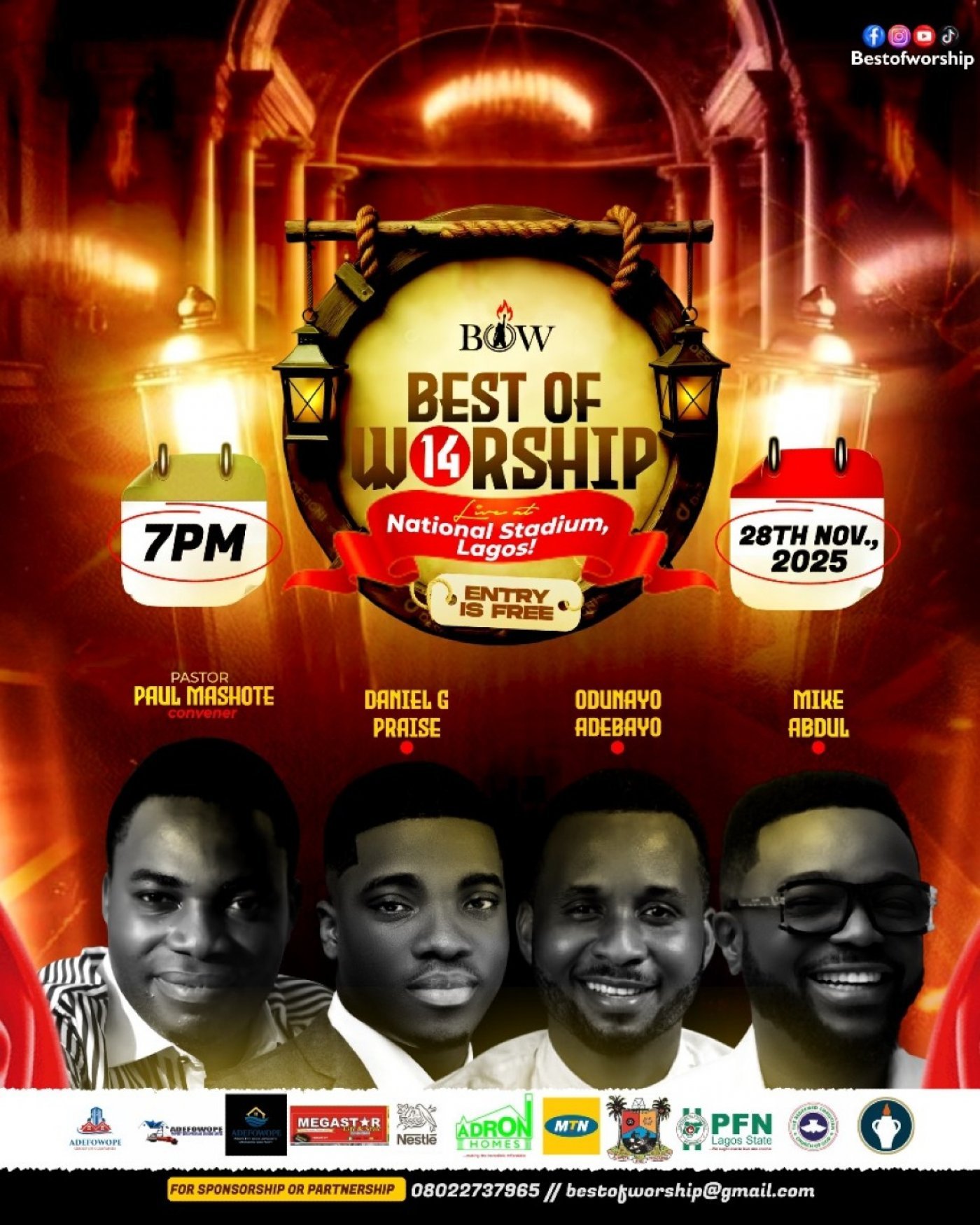 Best of Worship 14, 28 November | Event in Lagos | AllEvents
