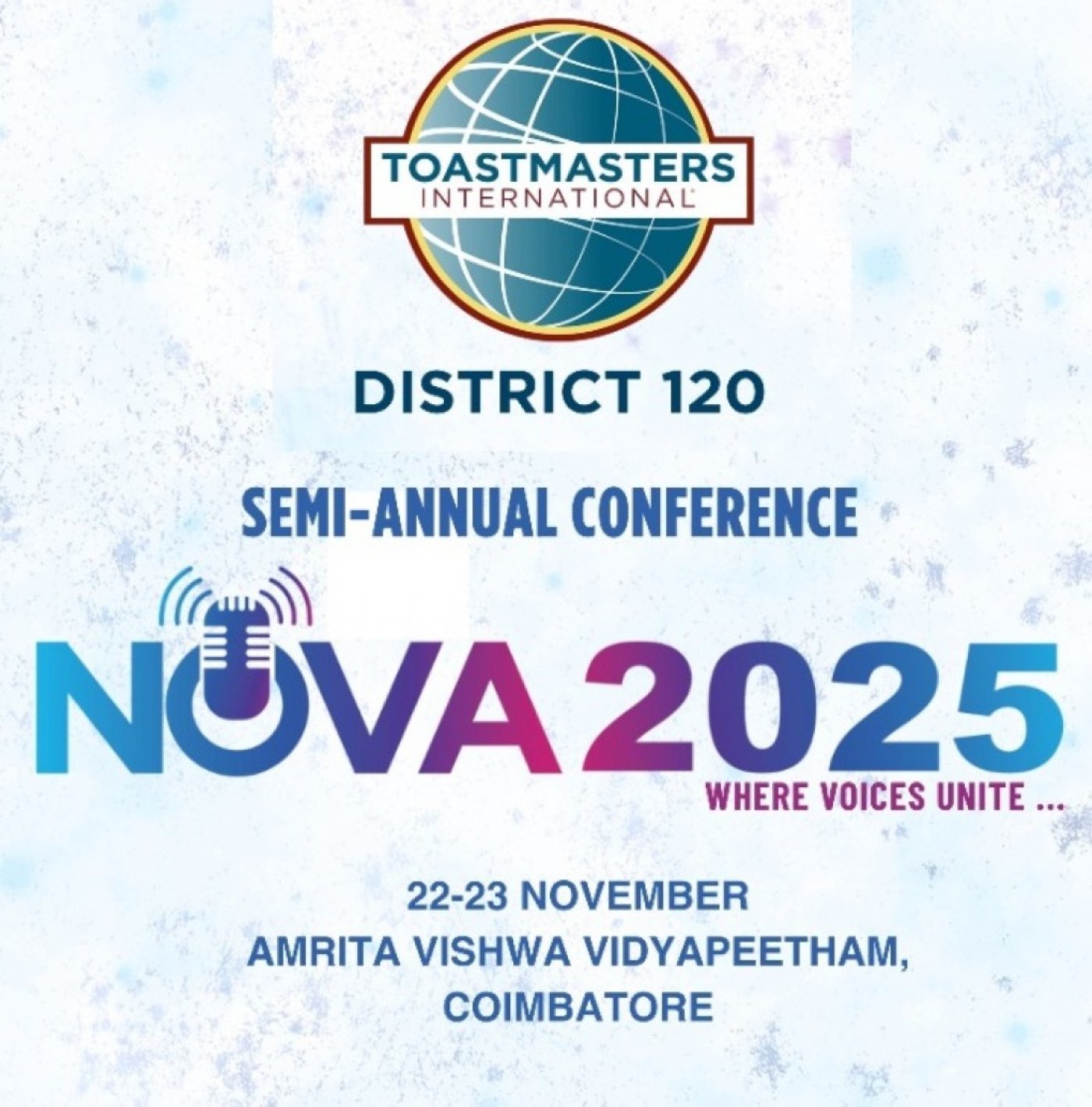 District 120 Semi-Annual Conference, 22 November | Event in Coimbatore | AllEvents