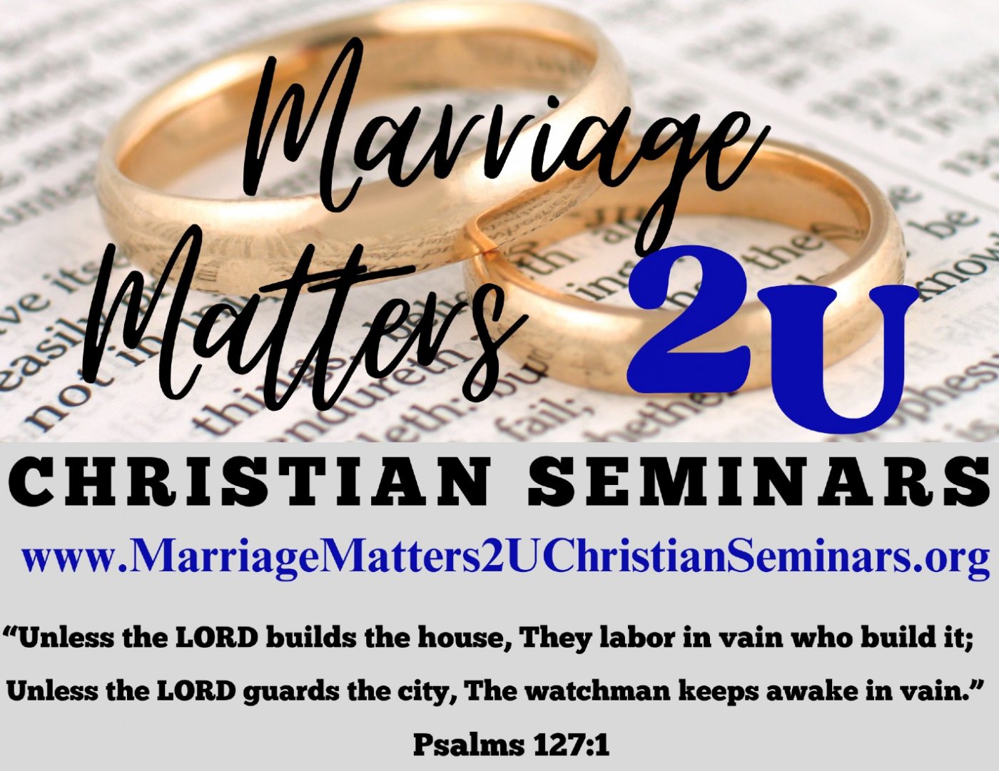 Marriage Matters 2U Christian Seminars Live Q & A -Thursday, November 20th 7:00PM, 20 November | AllEvents