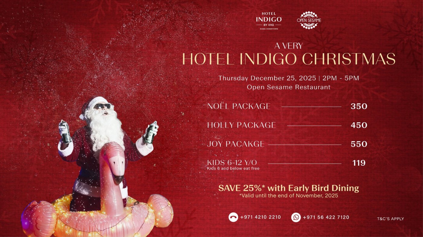 A VERY HOTEL INDIGO CHRISTMAS, 25 December | Event in Dubai | AllEvents