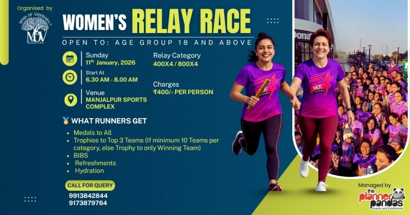 WOMEN RELAY RACE, 11 January | Event in Vadodara | AllEvents