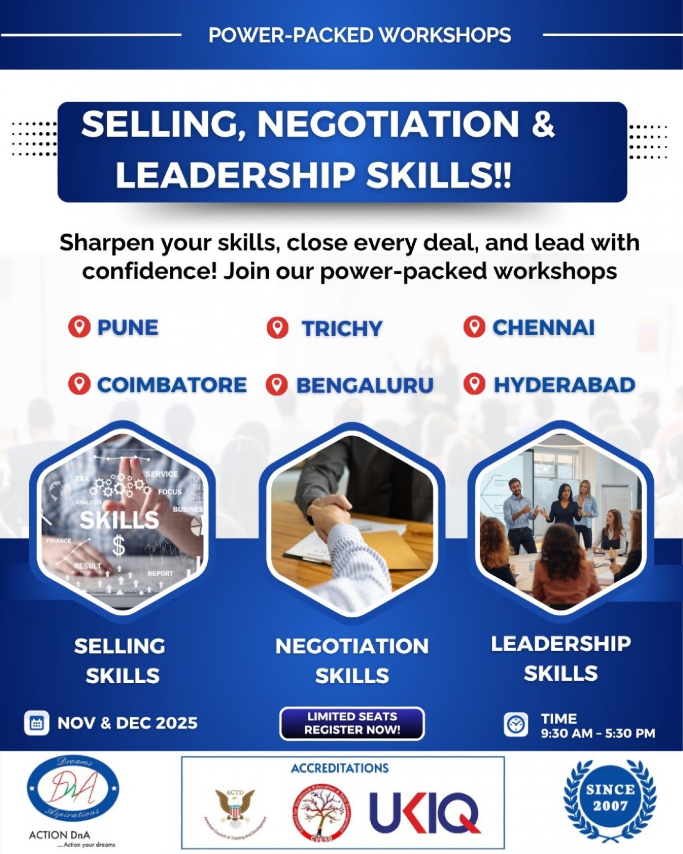 Enhance your Sales, Negotiation & Leadership Skills at our Trichy Workshop! | Event in Tiruchirappalli