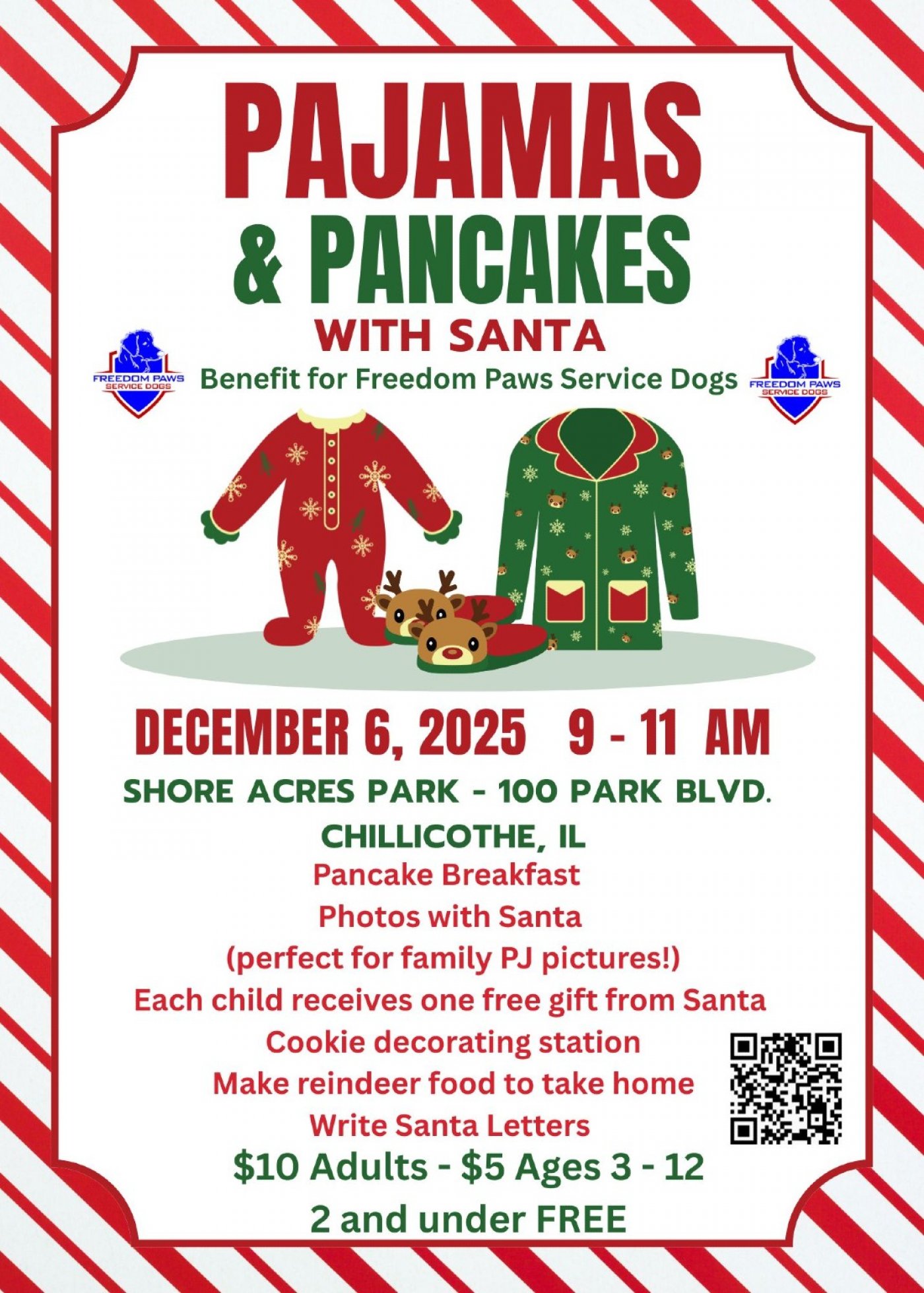 Pajamas and Pancakes with Santa, 6 December | Event in Chillicothe | AllEvents