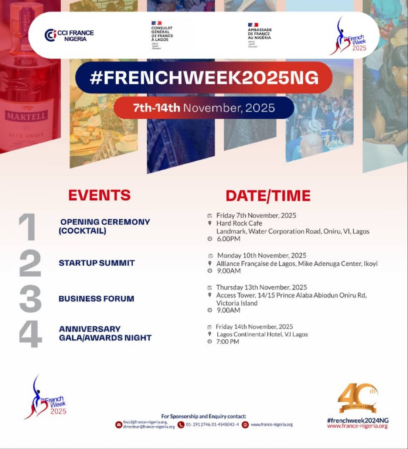 #FRENCHWEEK2025 and 40TH ANNIVERSARY | Event in Lagos | AllEvents