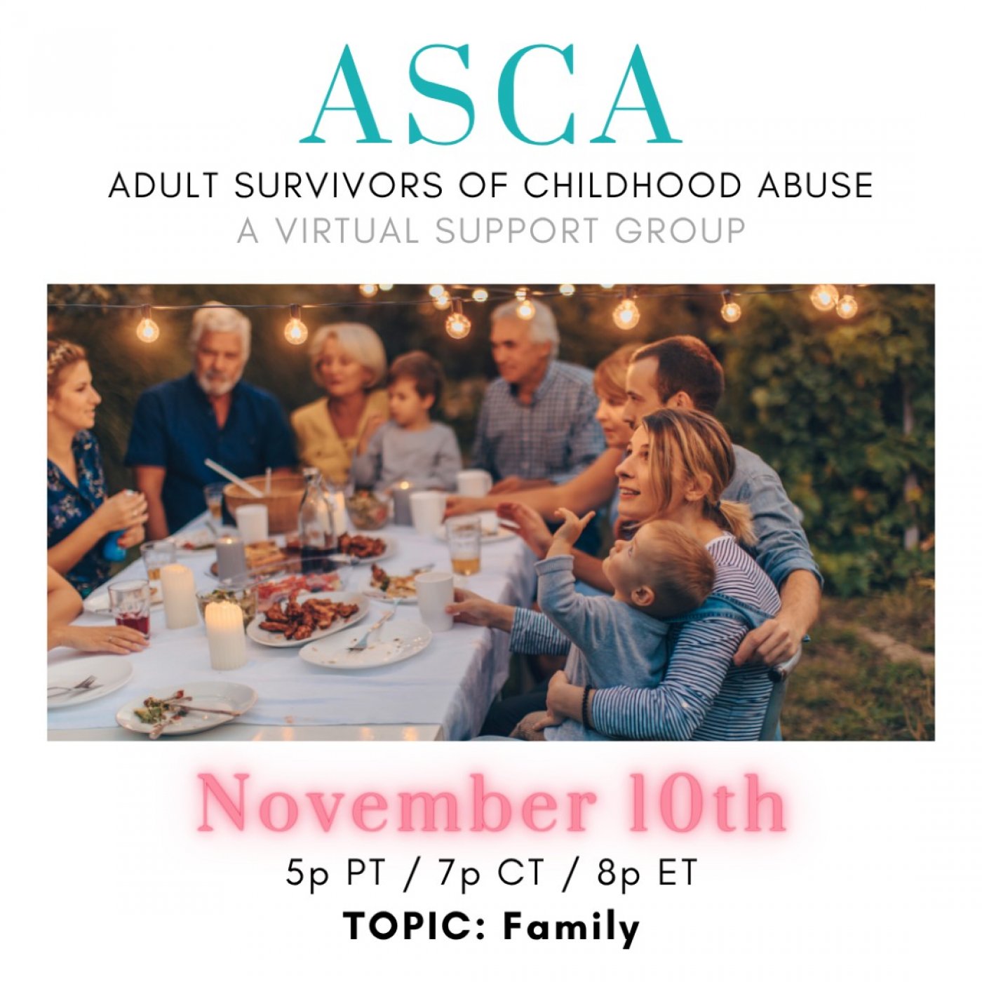 Adult Survivors of Child Abuse Virtual Support Group, 10 November | Online Event | AllEvents