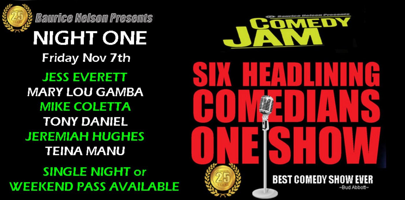COMEDY JAM WEEKEND - (Night 1 ) Fri Nov 7th | Event in Lacey | AllEvents