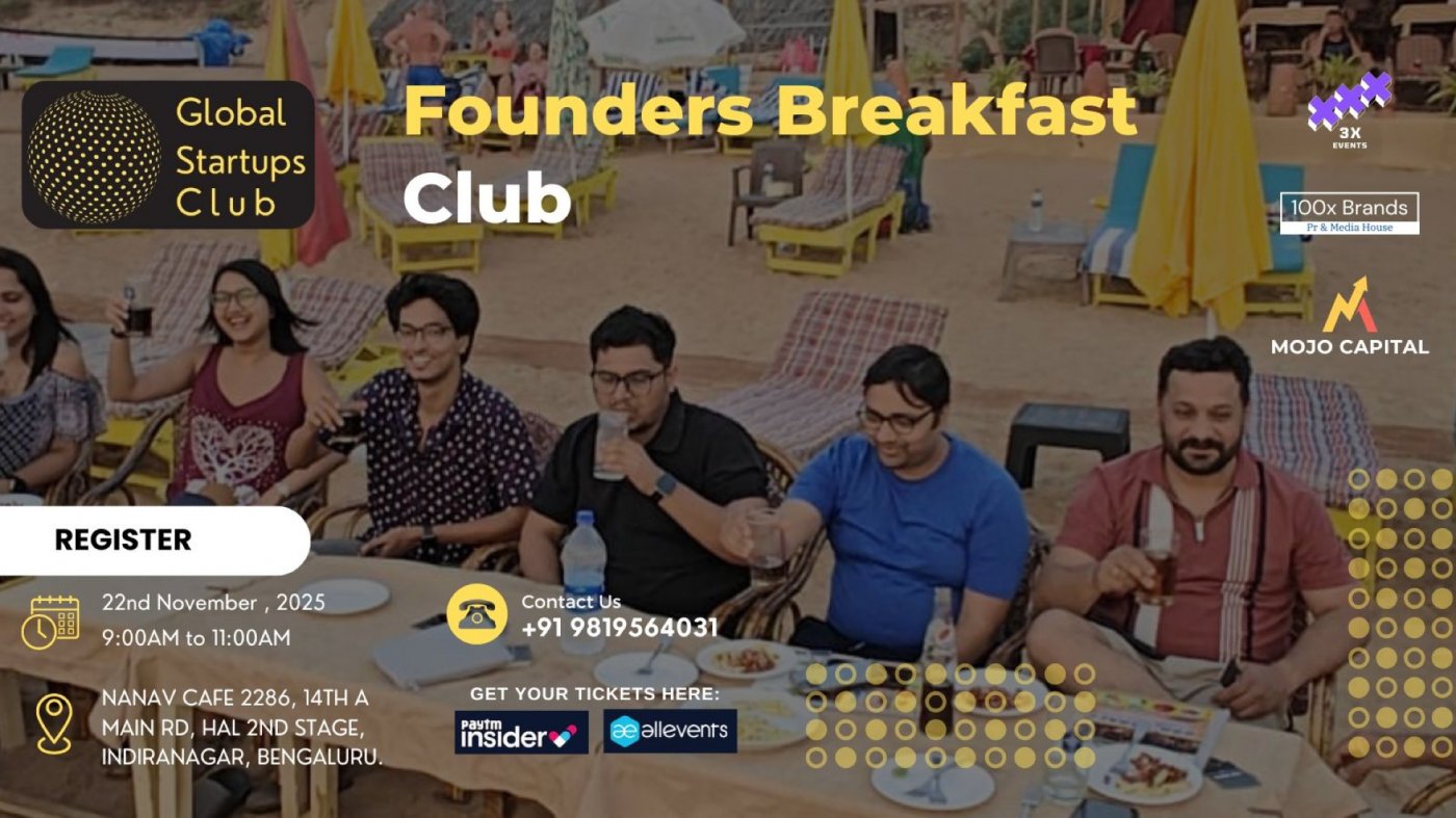 Bengaluru Founders Breakfast Club 2025, 22 November | Event in Bangalore | AllEvents