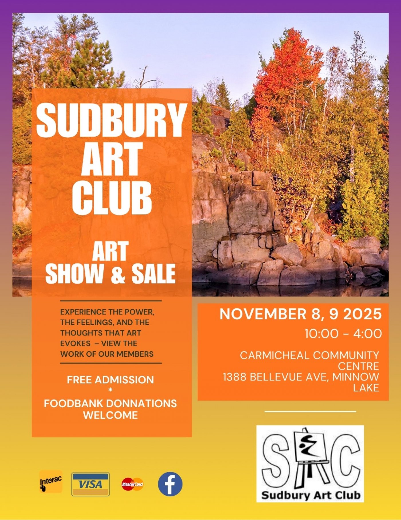 Sudbury Art Club Fall Art Show , Carmichael Community Centre, Sudbury ...