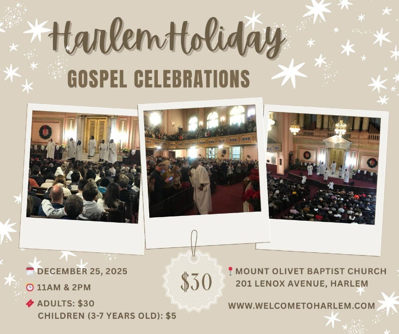 🎄✨ Celebrate Christmas with Harlem Holiday Gospel Celebrations! ✨🎄
