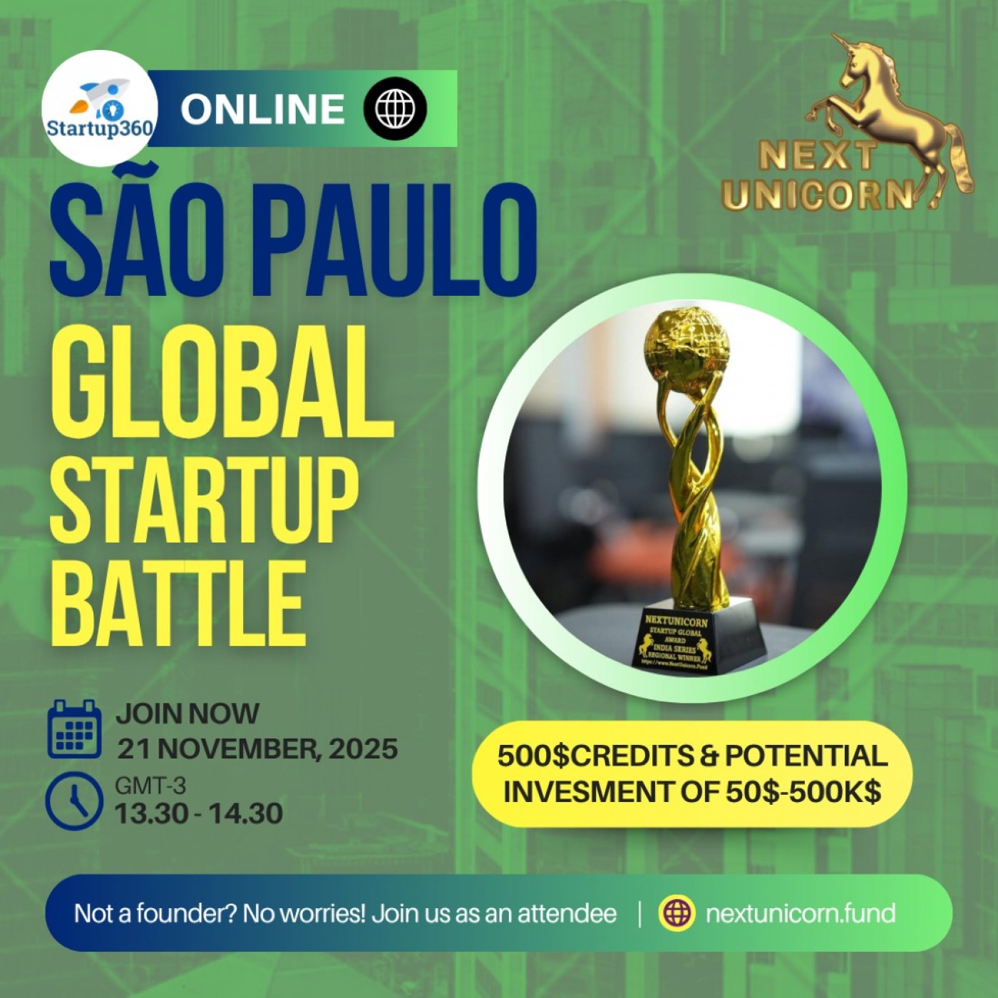 AI & Tech StartUp Battle @ São Paulo (Online), 21 November | Event in São Paulo | AllEvents