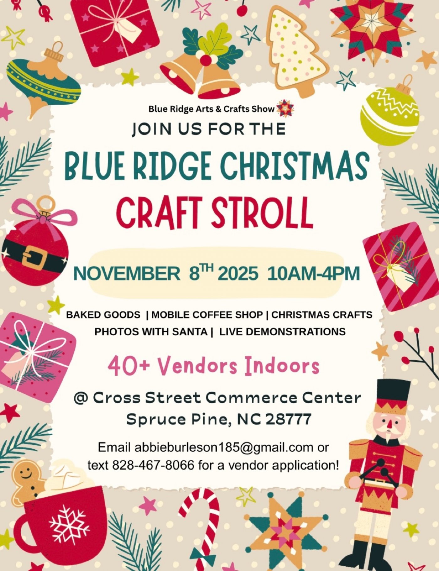 The Blue Ridge Christmas Craft Stroll , Cross Street Commerce Center ...