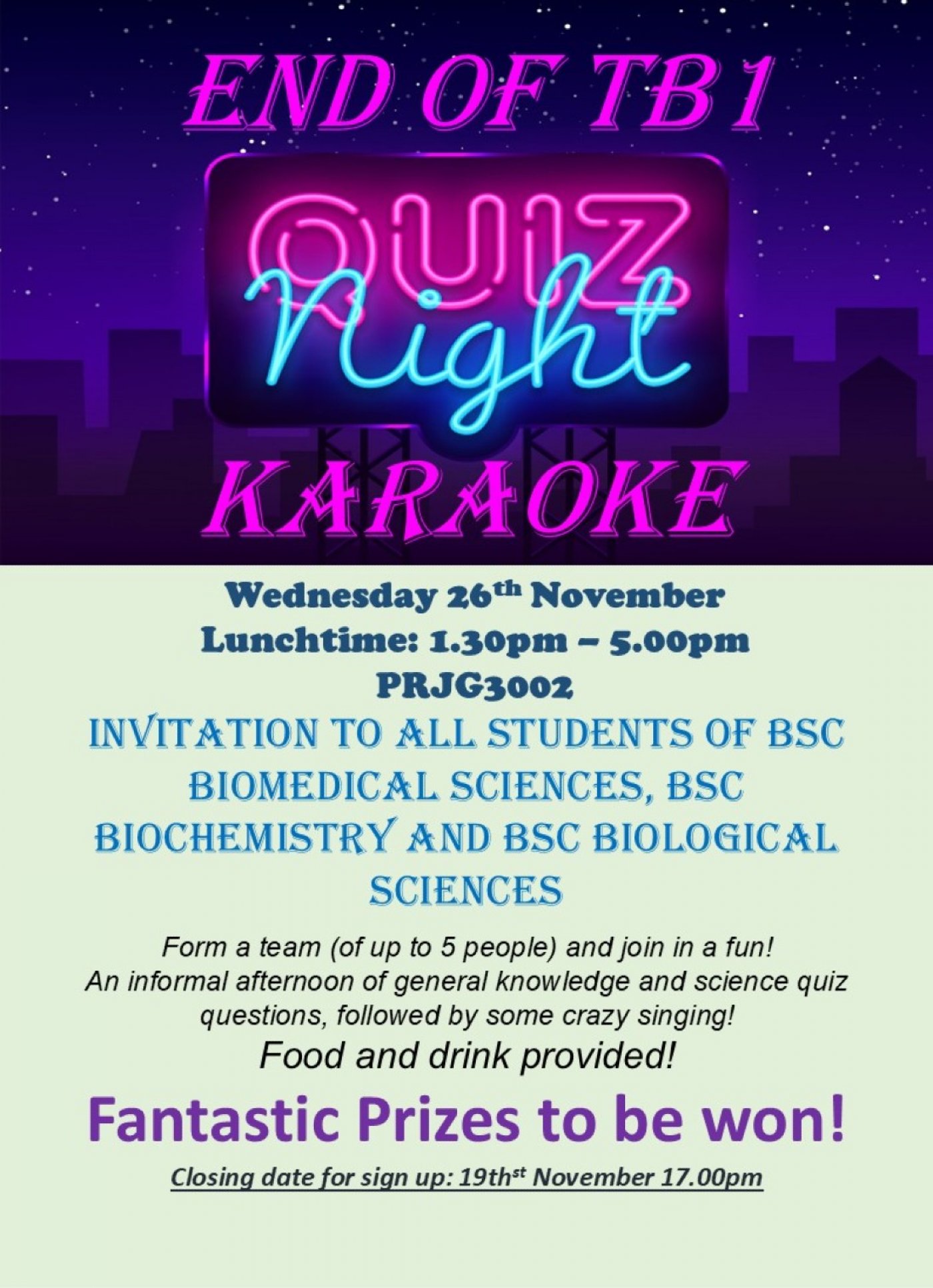 Quiz afternoon and Karaoke -26th November 2025 | Event in London | AllEvents