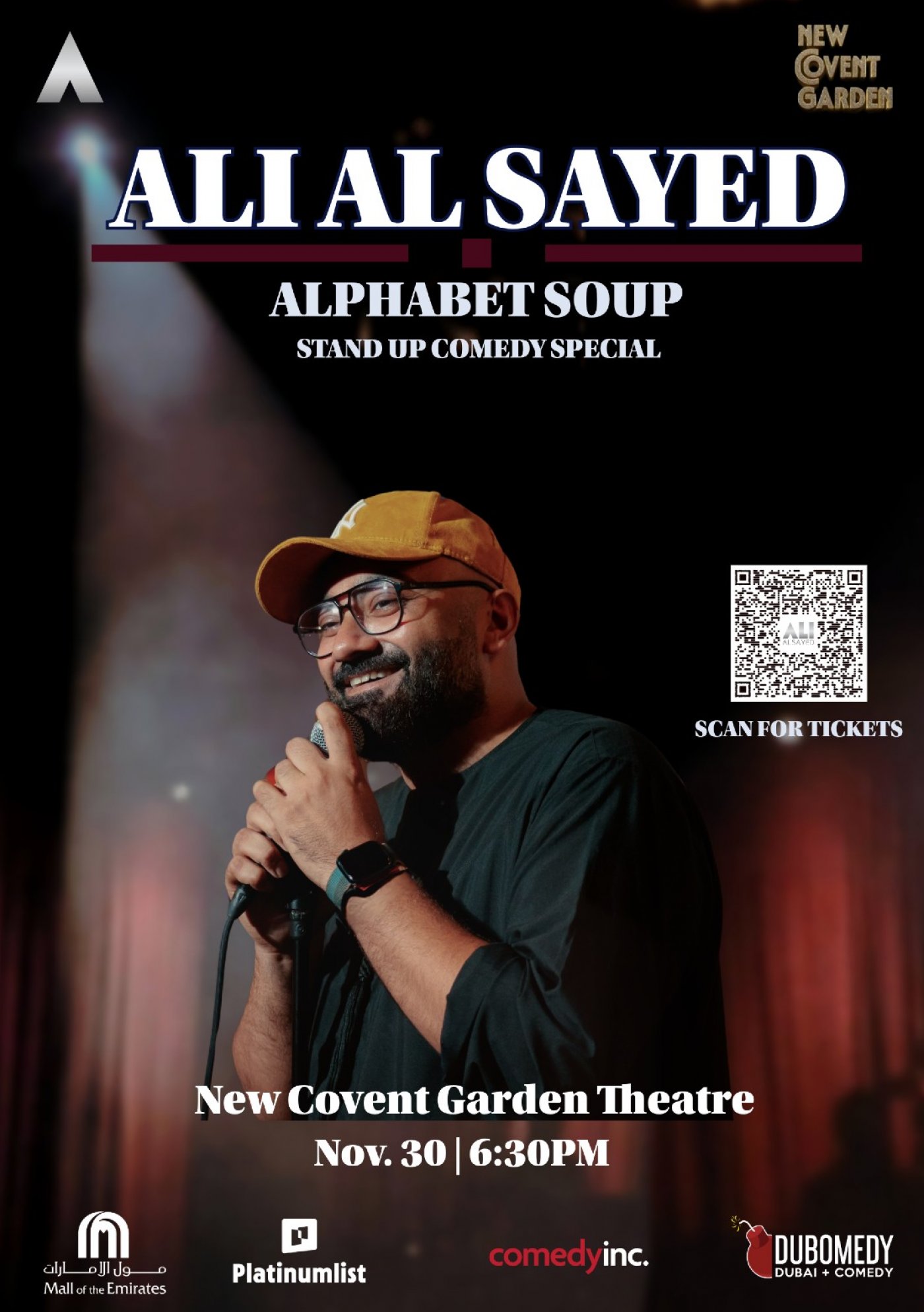 Ali Al Sayeds New Stand-up Comedy Special , New Covent Garden Theatre ...