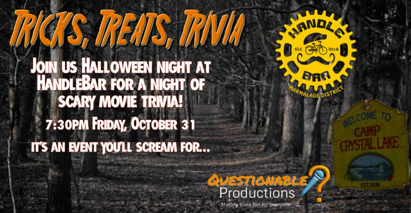 Tricks, Treats, Trivia! Tickets, Handle Bar, Salt Lake City, 31 October ...