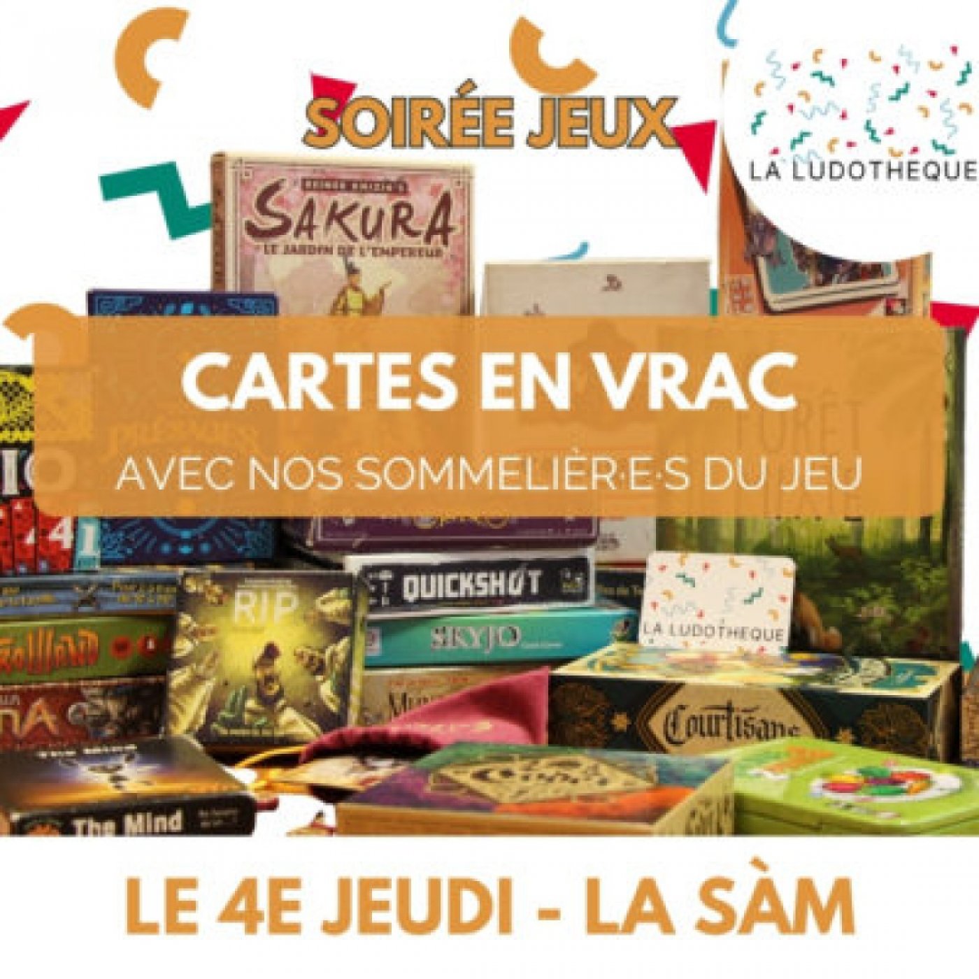 Soirée jeux - Edition spéciale - Cartes en vrac, 22 January | Event in Namur | AllEvents