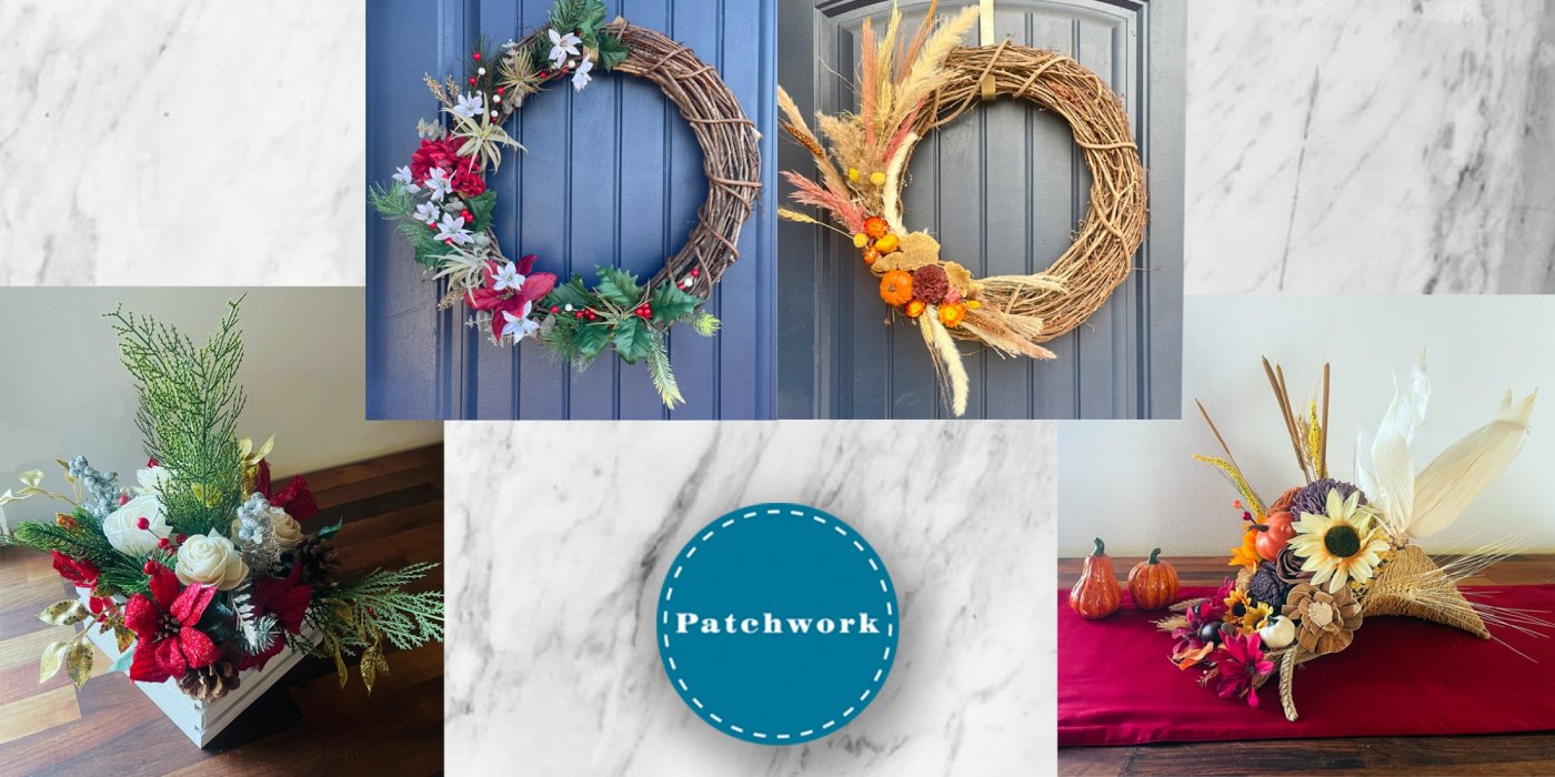 Patchwork Holiday Centerpiece or Wreath Craft Workshop, 19 November | Event in San Diego | AllEvents