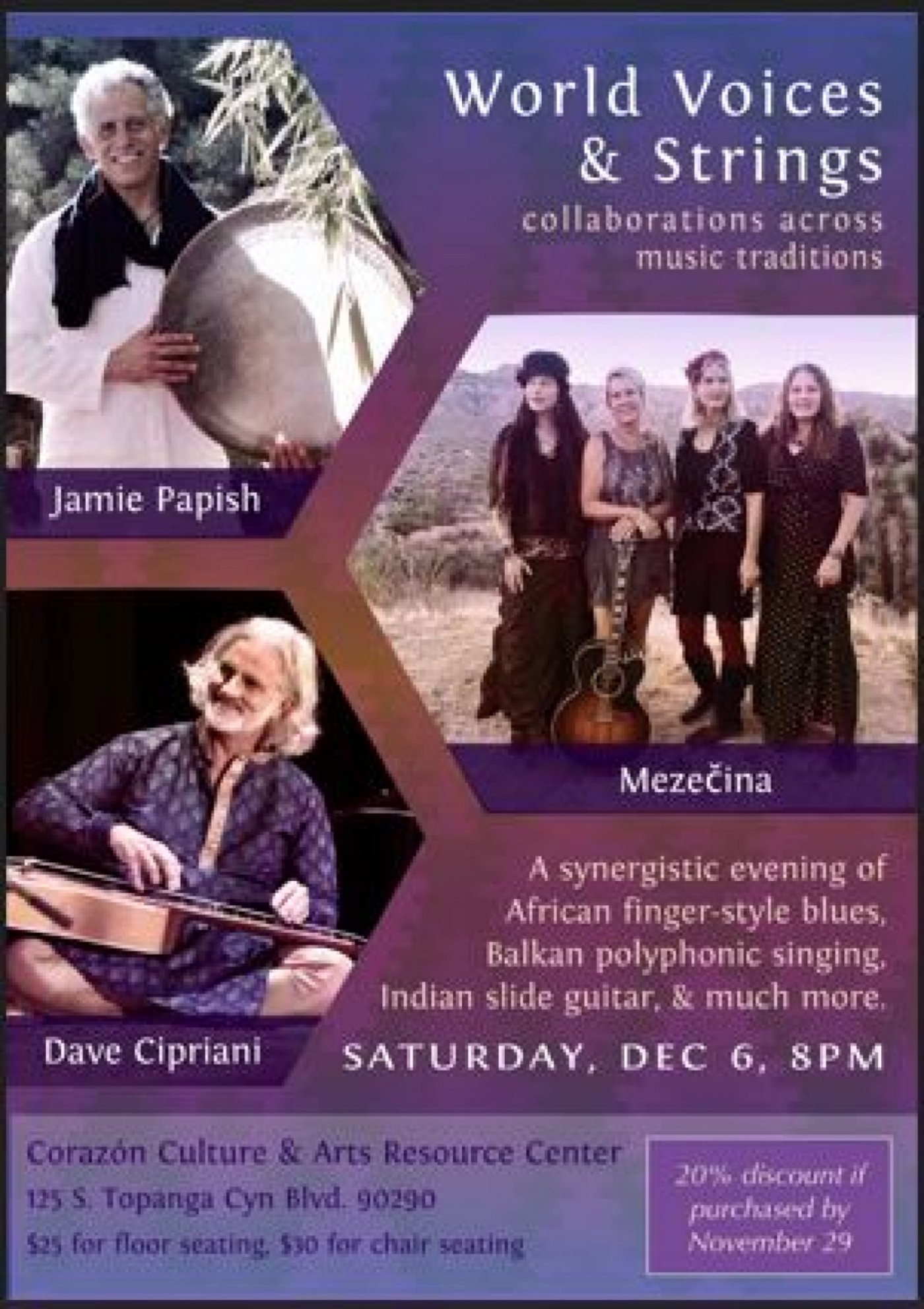 World Voices & Strings, 6 December | Event in Topanga | AllEvents