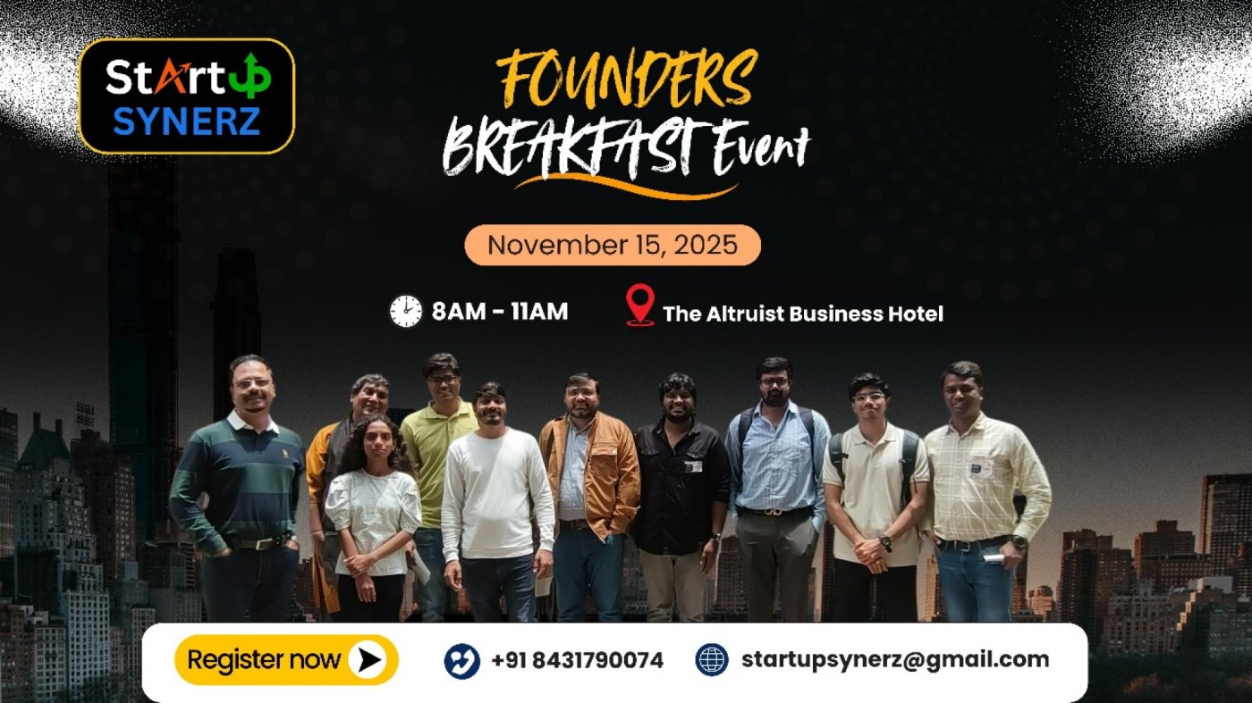 The Founders Breakfast Meetup – Bengaluru Edition |Networking Event - Startups Founders | Event in Bangalore