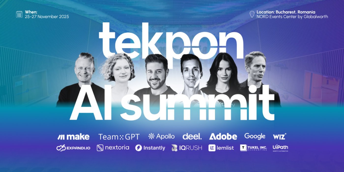 Tekpon AI Summit 2025, 25 November | Event in Bucharest | AllEvents