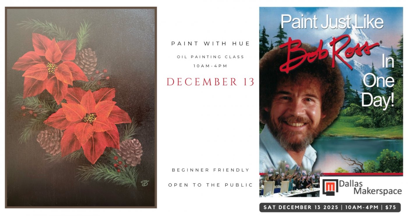 Floral oil painting with a certified Bob Ross Instructor, 13 December | Event in Carrollton | AllEvents