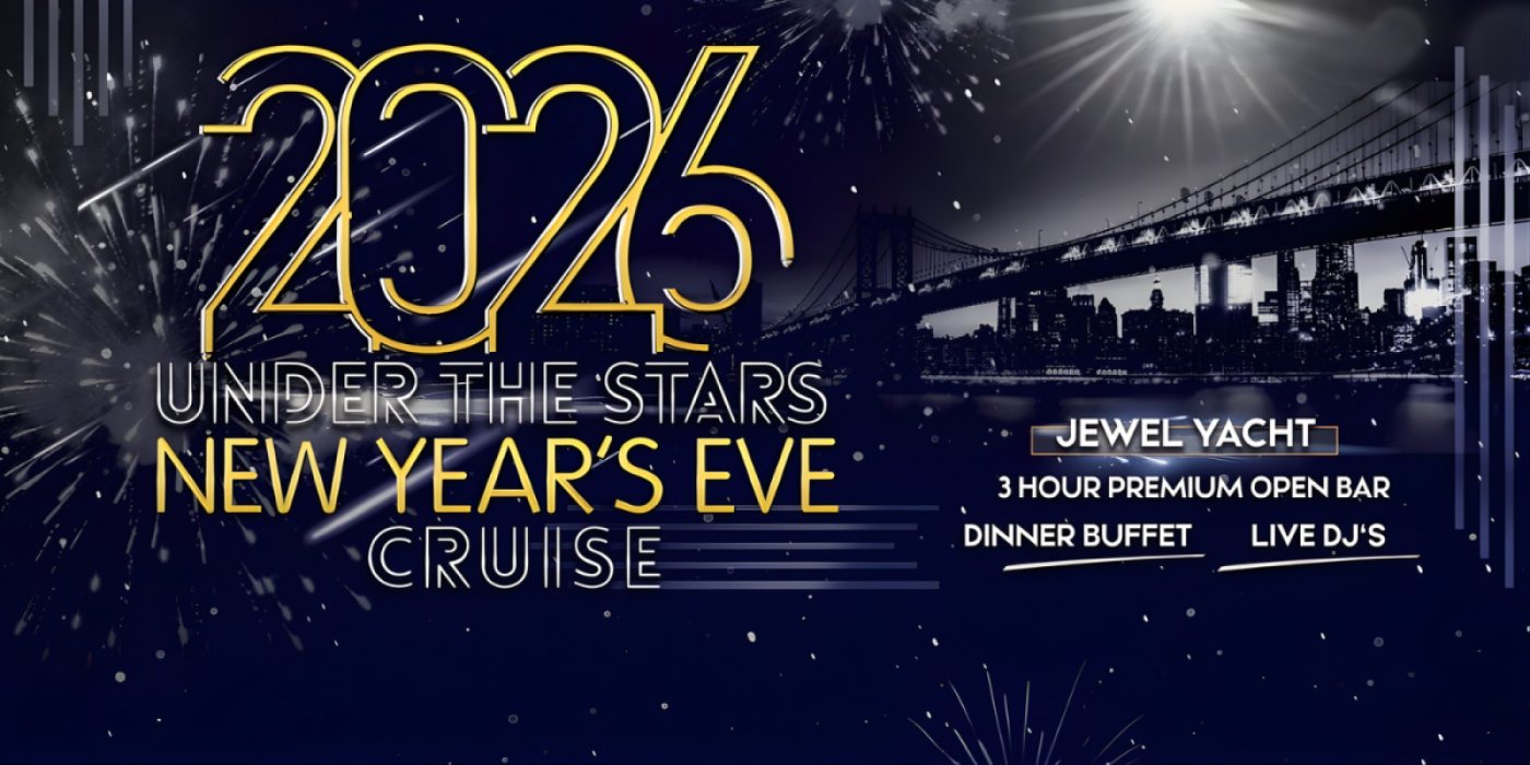 2026 &quot;Under the Stars&quot; NYE Fireworks Party Yacht Cruise