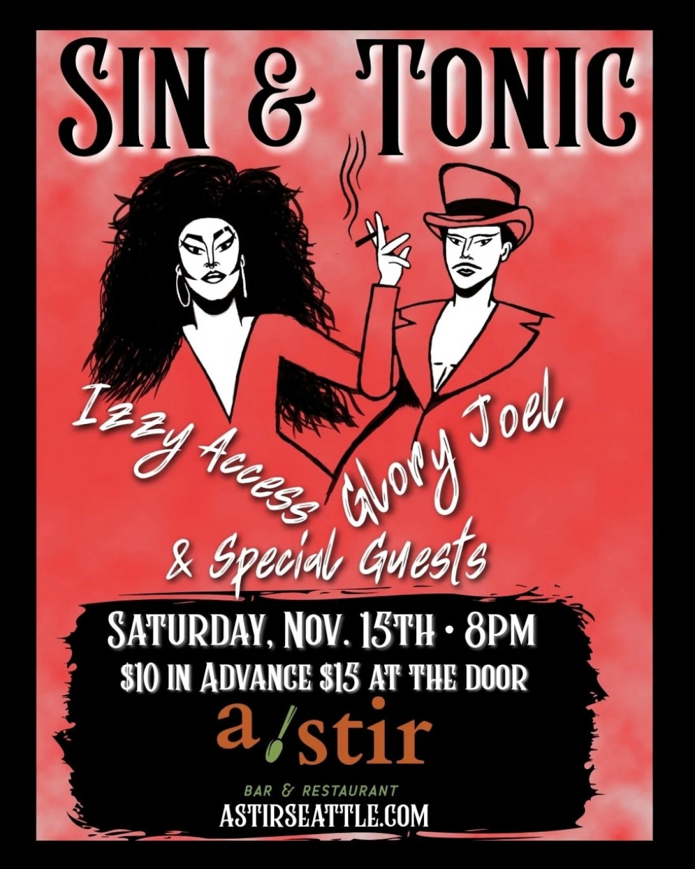 Sin and Tonic - Izzy Access, Glory Joel and Special Guests | Event in Seattle | AllEvents