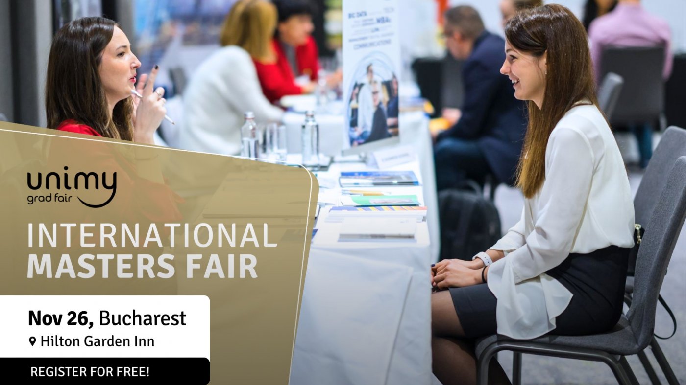 CHOOSE YOUR DREAM MASTER’S PROGRAM ON NOVEMBER 26TH – BUCHAREST, 26 December | Event in Bucharest | AllEvents