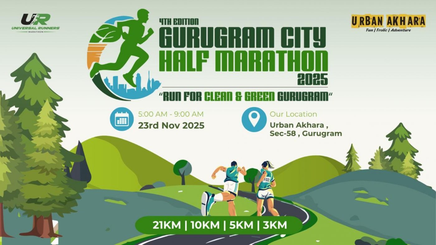 4th EDITION GURUGRAM CITY HALF MARATHON-2025, 23 November | Event in Gurgaon | AllEvents