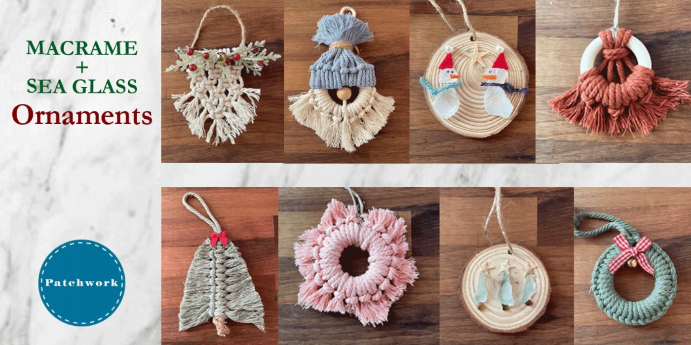 Patchwork Macrame + Sea Glass Christmas Ornament Craft Workshop, 25 November | Event in San Diego | AllEvents