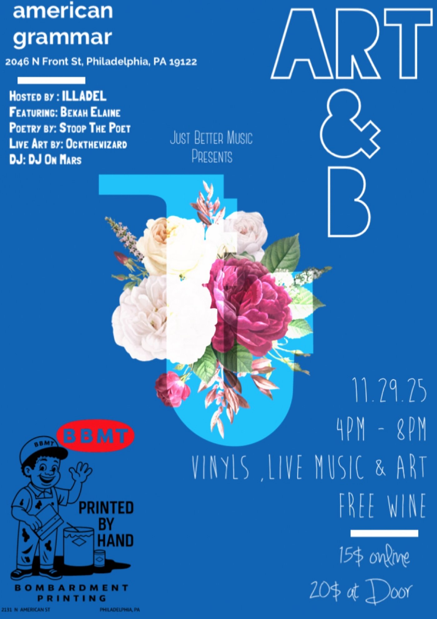 Just Better Music Presents: Art & B, 29 November | Event in Philadelphia | AllEvents
