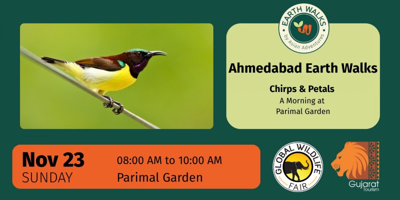 Chirps and Petals: A Morning at Parimal Garden, 23 November | Event in Ahmedabad | AllEvents