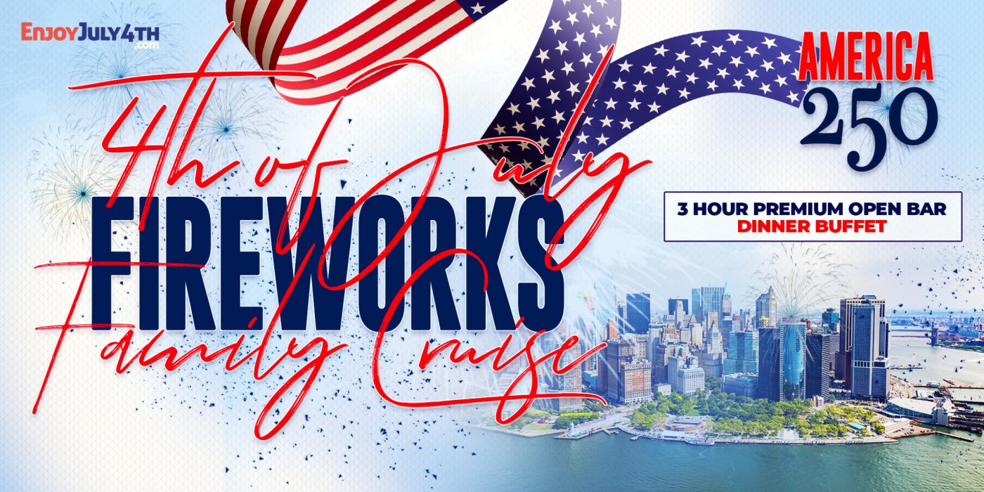 4th of July Star Spangled Spectacle Fireworks Family Cruise aboard the Jewel Yacht, 4 July | Event in New York