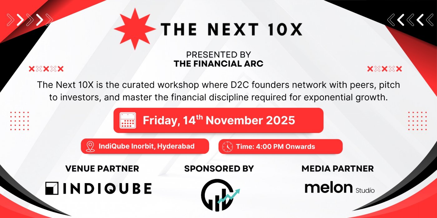 The Next 10X: Networking, Strategy & Investor Readiness Workshop for D2C & Scaling Founders, 14 November