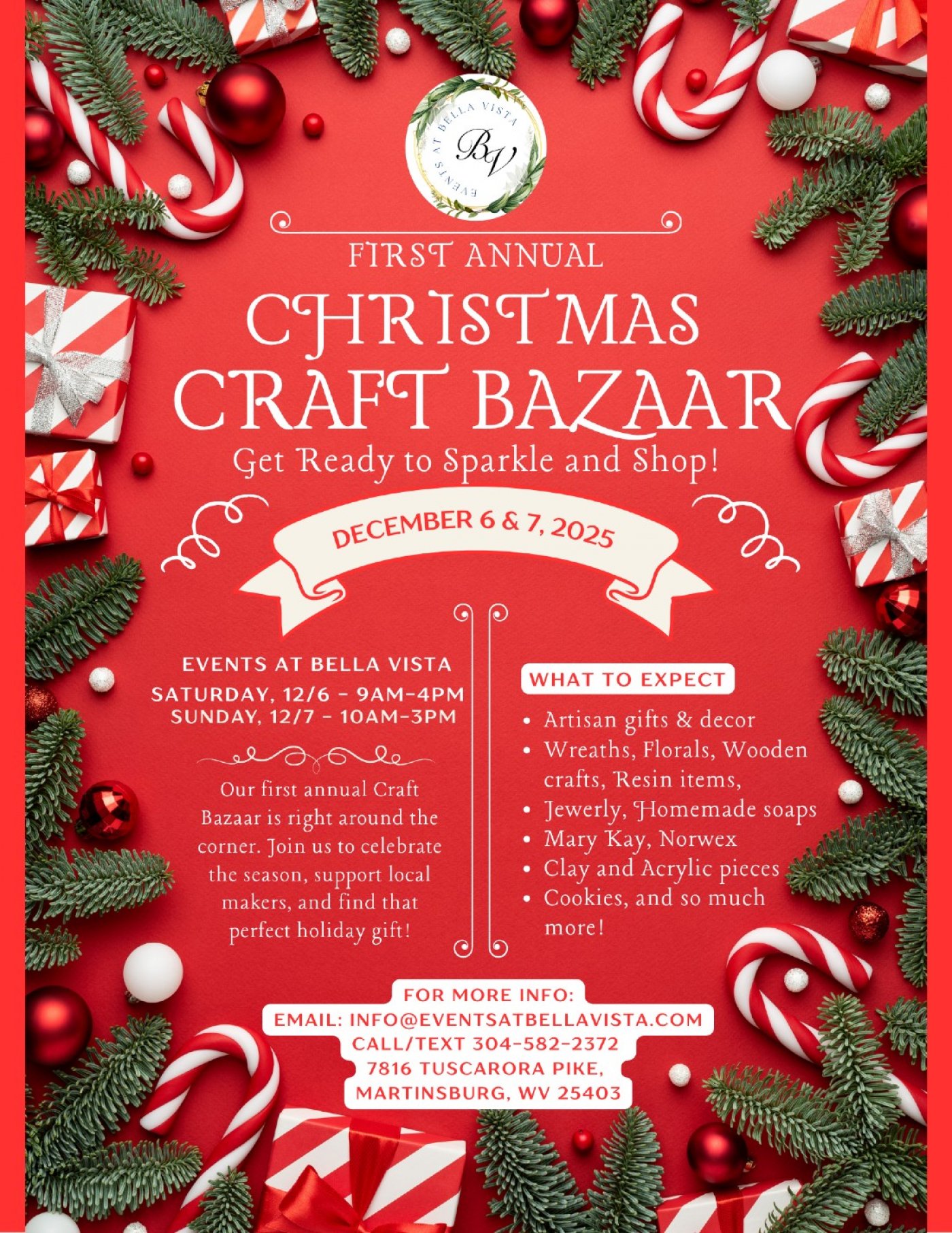 First Annual Christmas Craft Bazaar, 6 December | Event in Martinsburg | AllEvents