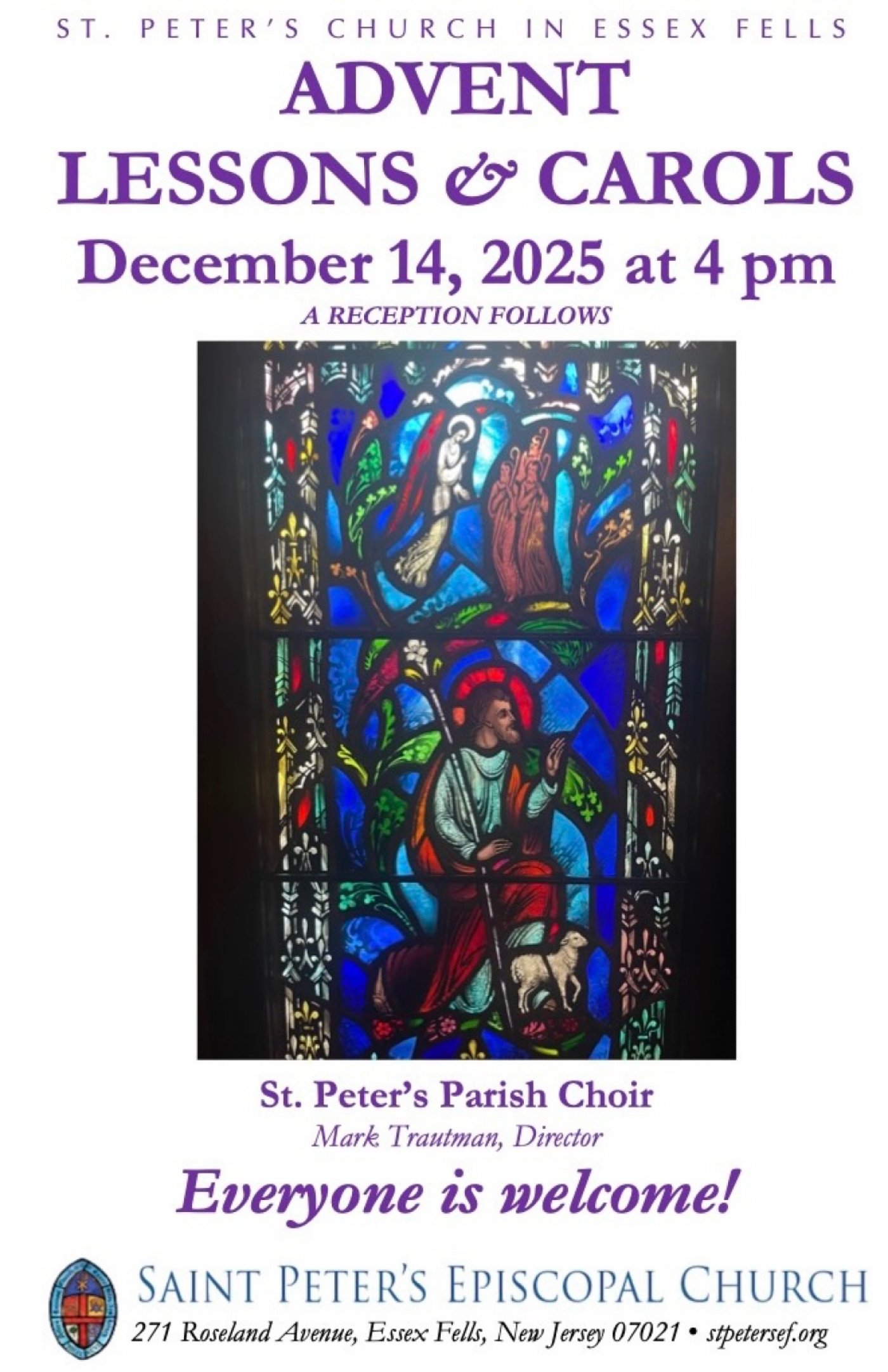Lessons and Carols, 14 December | Event in Essex Fells | AllEvents