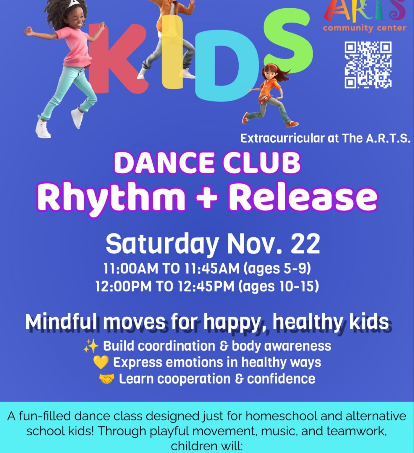 Dance Club: RHYTHM & RELEASE (ages 5-9 and 10-14), 22 November | Event in Midlothian | AllEvents