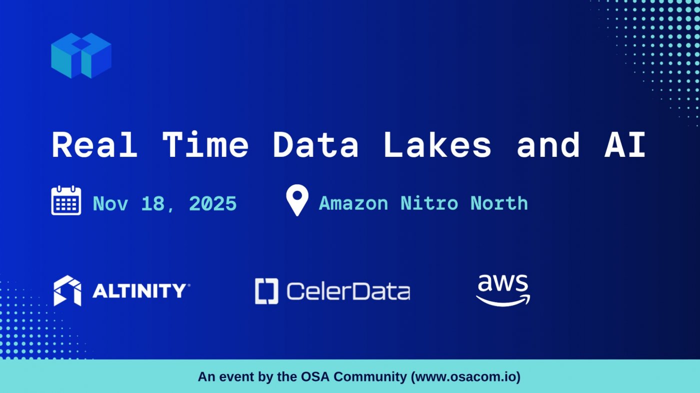 Real Time Data Lakes and AI, 18 November | Event in Seattle | AllEvents