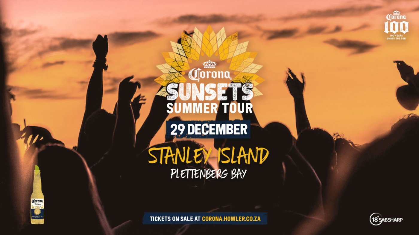 Corona Sunsets Summer Tour 2025 - Stanley Island, Plettenberg Bay, 29 December | Event in Plettenberg Bay