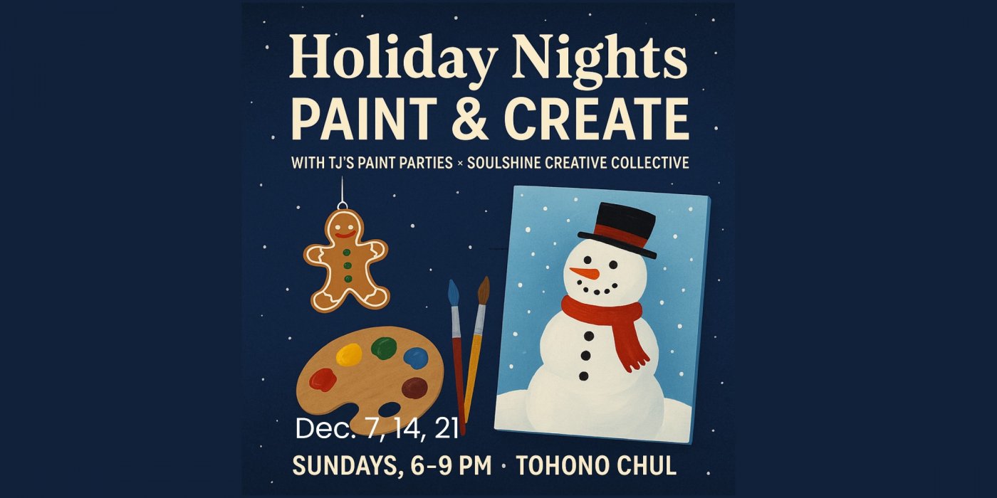 (Tucson AZ) Holiday Nights Paint & Create with TJ’s Paint Parties at Tohono Chul, 7 December | AllEvents