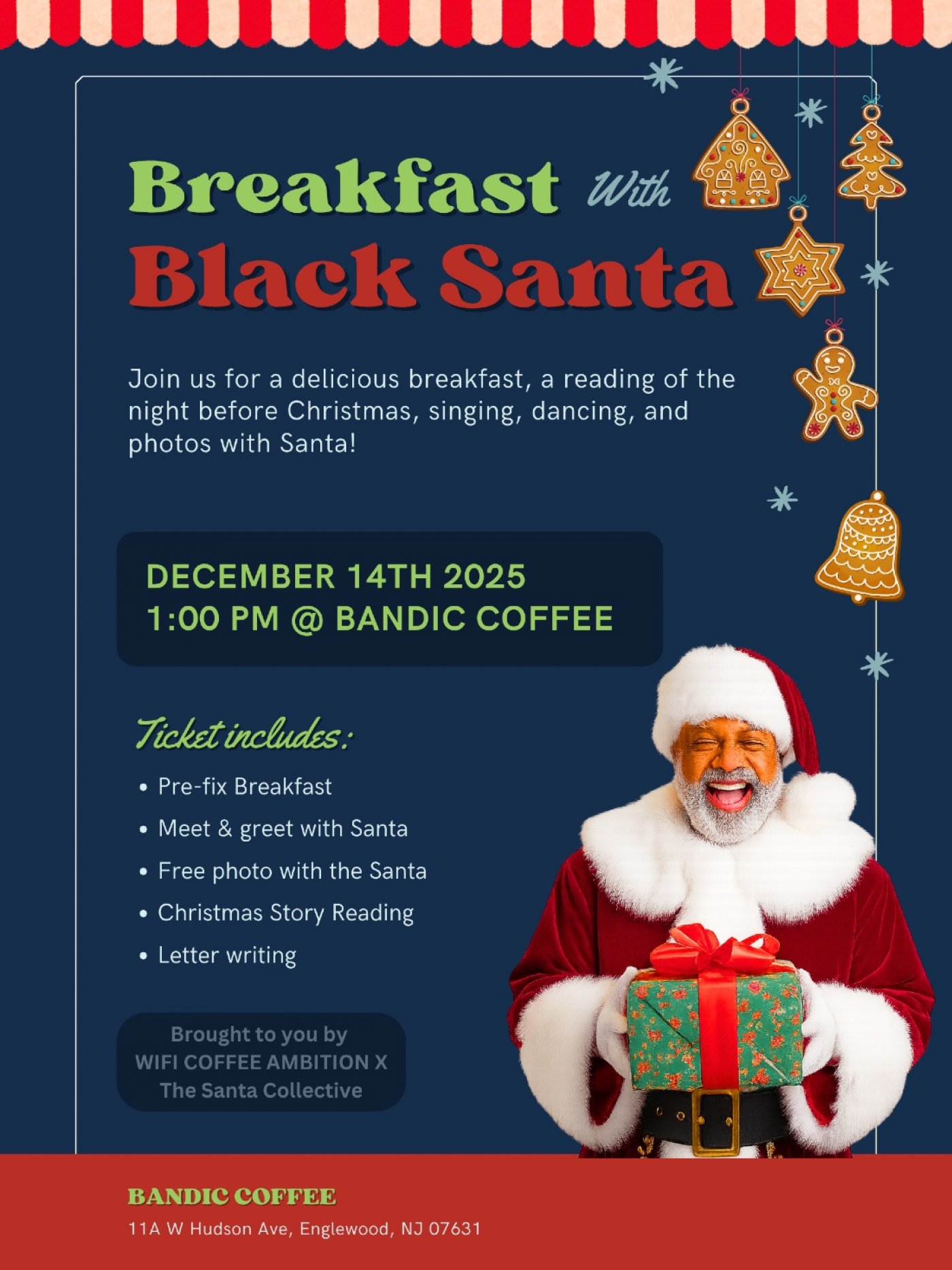 Breakfast with Black Santa, 14 December | Event in Englewood | AllEvents