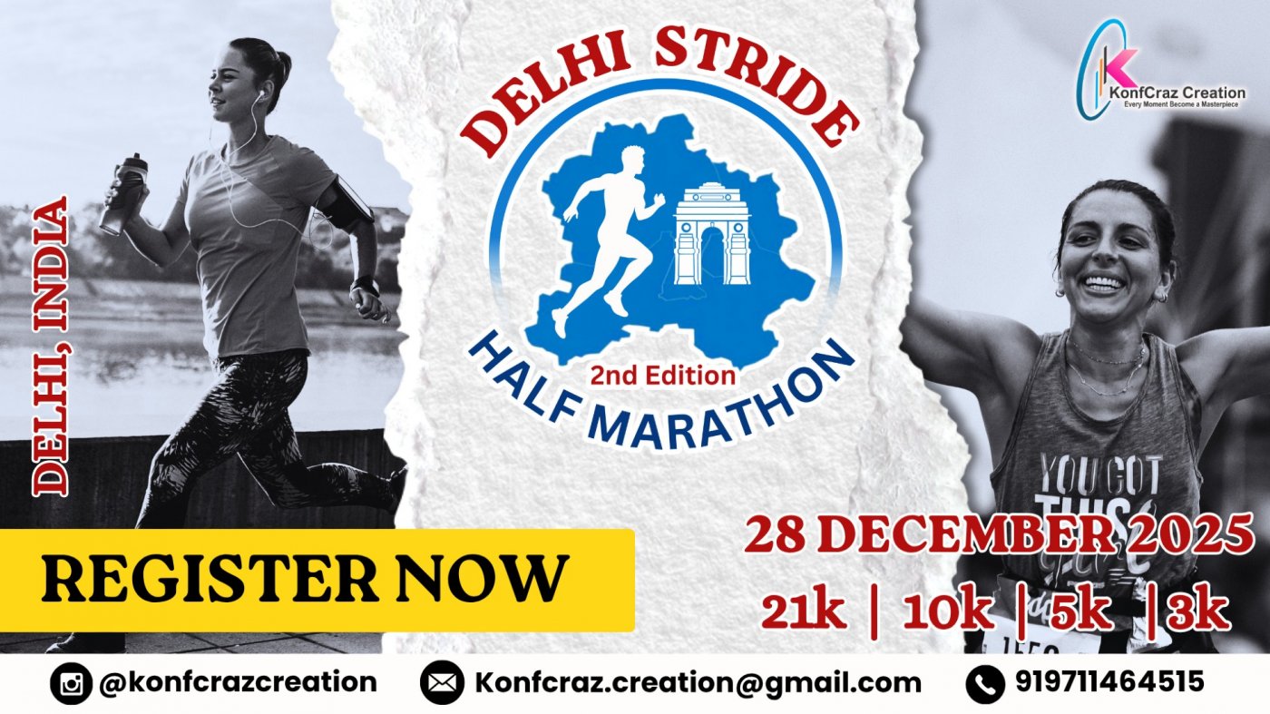 Delhi Stride Half Marathon 2nd edition, 28 December | Event in New Delhi | AllEvents